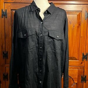 Women’s Black Button-Up Jacket